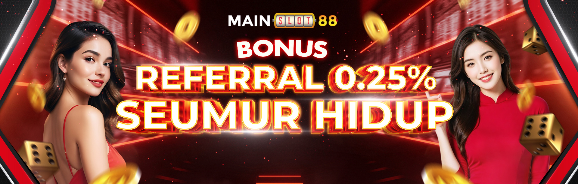 BONUS REFERRAL 0,25% SEMUA GAMES !